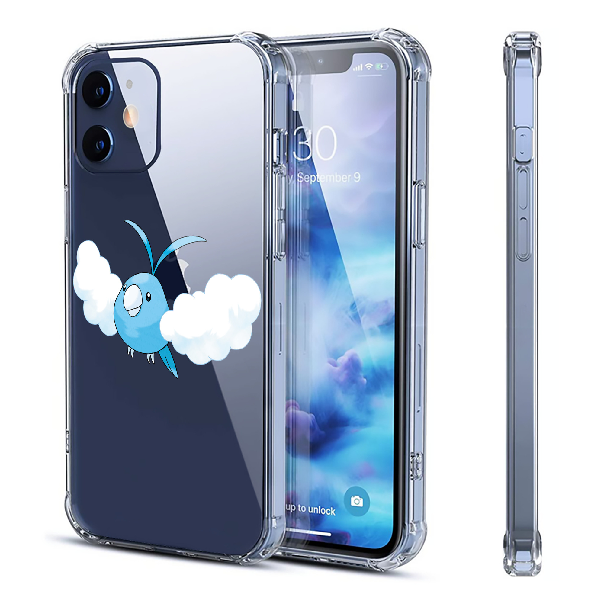 （画像用） ポケットモンスター Pokémon 【iPhone 12シリーズ対応】透明スマホケース（クリアソフトケース）